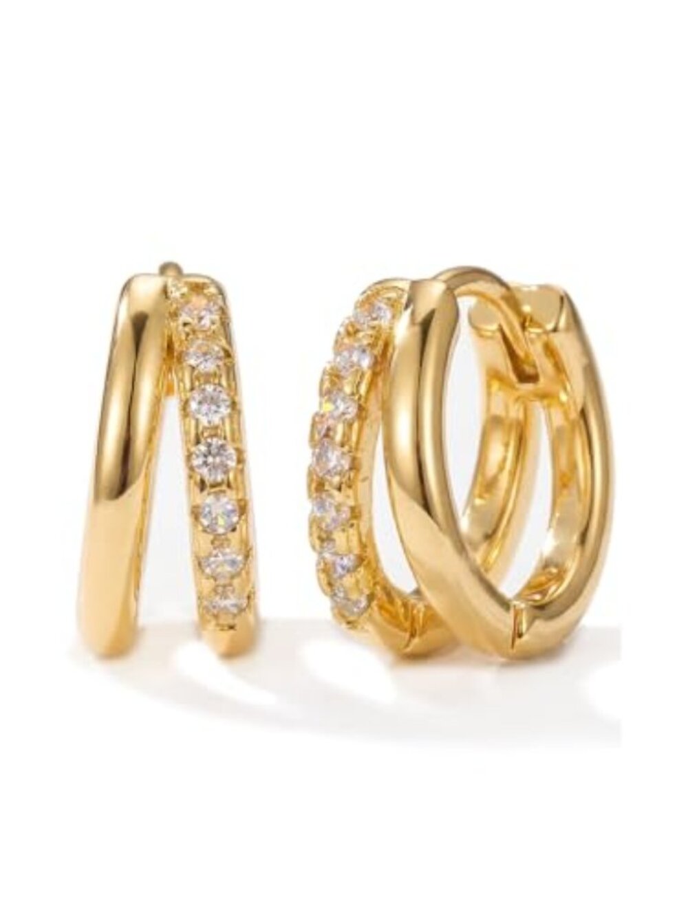 New - Gold Hoop Earrings for Women,14K Gold Plated Huggie Hoop Earrings for Gift